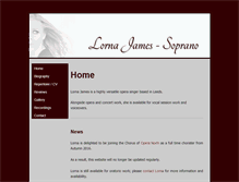 Tablet Screenshot of lornajames.com
